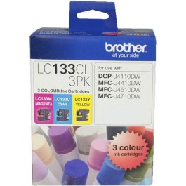 BROTHER LC133CL3PK INK CARTRIDGE VALUE PACK CYAN/MAGENTA/YELLOW ...